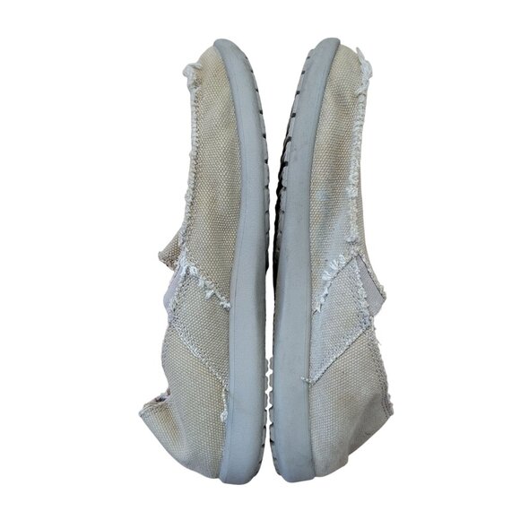 Crocs Canvas Slip On Shoes 8 Beige‎ SANTA CRUZ Vacation Cruise Beach Comfort main image 7